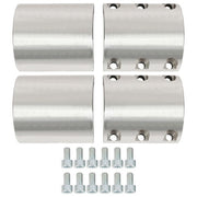 DURAFORCE 2 X Split Collar Tube Clamps Compatible with 1.75'' 1-3/4'' OD Tube UTV Roll Bar