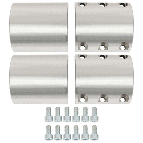 DURAFORCE 2 X Split Collar Tube Clamps Compatible with 1.75'' 1-3/4'' OD Tube UTV Roll Bar