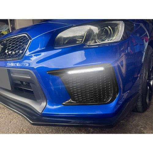 DURAFORCE For 2018-up Subaru WRX STI Sequential/Switchback LED DRL Fog Light Bezels LH&RH