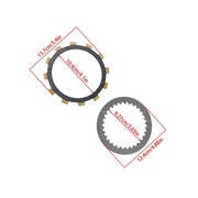 DURAFORCE For Yamaha WR250F YZ250F Clutch Friction w/ Steel Plates Spring Gasket Kit 01-13