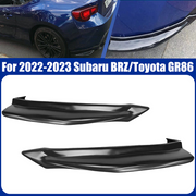DURAFORCE Rear Lower Bumper Lip Spoiler Glossy Black For 2022-2023 Subaru BRZ Toyota GR86