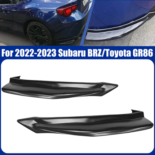 DURAFORCE Rear Lower Bumper Lip Spoiler Glossy Black For 2022-2023 Subaru BRZ Toyota GR86