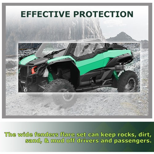 DURAFORCE Wide Fender Flare Kit Fit Kawasaki Teryx KRX 1000 & Special Edition Models 20-25