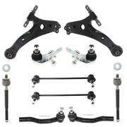 DURAFORCE Black Front Lower Control Arm Suspension Kit 10pc For Toyota Camry 2007-2011