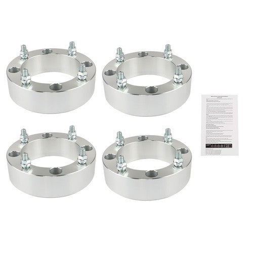 DURAFORCE 4X Wheel Spacers 4x156 2" 131mm M12x1.5 Silver For Polaris Ranger RZR 2013+