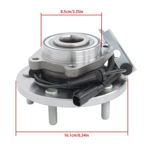 DURAFORCE 2 PCS For Dodge Grand Caravan Town & Country Routan Wheel Bearing and Hubs Front