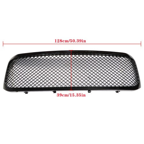 DURAFORCE For Ford F250 F350 1999-2004 Front Bumper Upper Hood Grill Durable Plastic Black