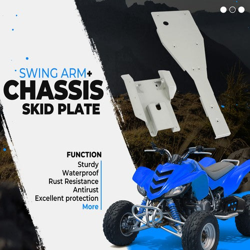 Full Chassis Glide Swingarm Skid Plate For Yamaha Raptor 660 660R Rocker Guard