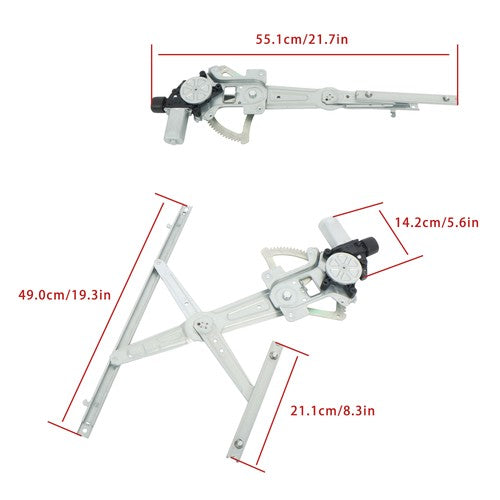 DURAFORCE 751-780 For Mitsubishi Lancer I4 2.0L 2.4L 2008-2017 Front Left Window Regulator