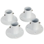 DURAFORCE 4 Pack Aluminum Slide Deck Flange w/ Flange Bolt For Inground Swimming Pools