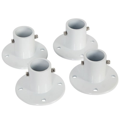 DURAFORCE 4 Pack Aluminum Slide Deck Flange w/ Flange Bolt For Inground Swimming Pools
