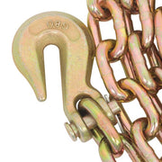 DURAFORCE 2pcs Transport Bundle Chain Steel Gold 7100lbs G80 3/8in×20ft Heavy Duty W/Hooks