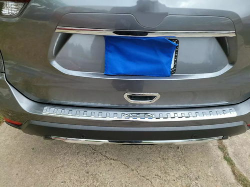 DURAFORCE New Chrome Rear Bumper Protector Cover Scratch Exact For 2014-2020 Nissan Rogue