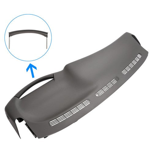 DURAFORCE Replacement Molded Dash Cover for Silverado Sierra Tahoe 99-06 Gray
