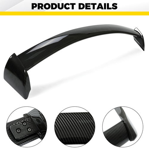 Rear Roof Spoiler Carbon Fiber Style for Subaru Impreza WRX STI 2002 to 2007