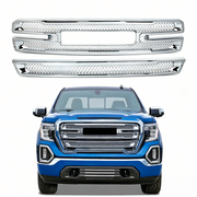 DURAFORCE Front Grille Covers Grill Overlay Chrome for GMC Sierra 1500 SLT AT4 2019-2022