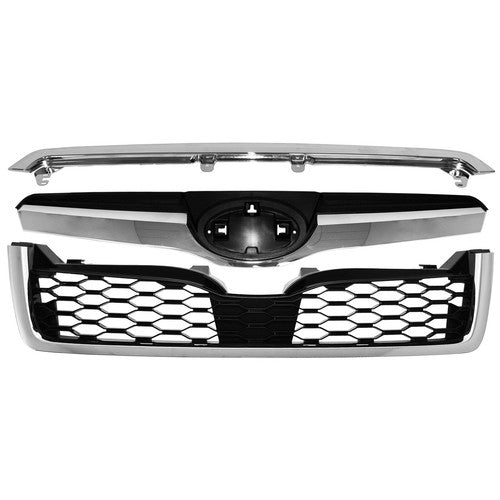 DURAFORCE Front Chrome Factory OE Style Grille Grill for Subaru Forester 2014-2018 2017