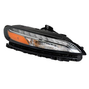 DURAFORCE Chrome Passenger Side Halogen Headlight For Jeep Cherokee 2014-18 White LED DRL
