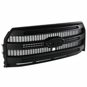 DURAFORCE For Ford F-150 Platinum 2015-2017 Front Upper Grille W/ Camera Hole Matte Black