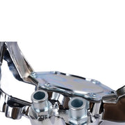 DURAFORCE High Flow Chrome Long Water Pump Silver for Chevy BBC 396 402 427 454 V8 Engines