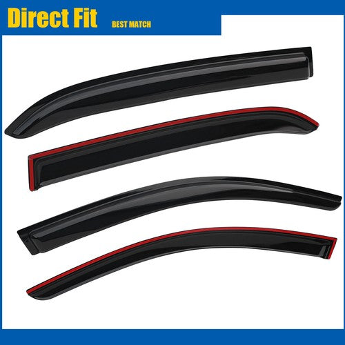 DURAFORCE Window Trim Visors Rain Guard Deflector for 2003-2007 for Honda Accord Sedan
