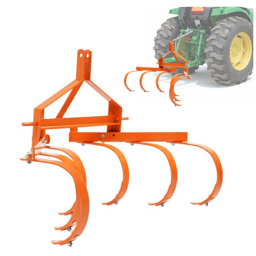 DURAFORCE Category 1&3 Point Quick Hitch Cultivator w/ 6 Spring Steel Shanks Tow bebhind