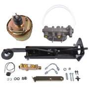 DURAFORCE Universal 7" Dual Booster w/ 1" Bore Master Cylinder Disc Drum Prop. Valve Kit