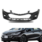 DURAFORCE NEW- Front Bumper Cover For Chevy Cruze 2016 2017 2018 w/o Park Assist Black