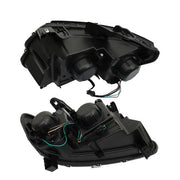 DURAFORCE For Chevy Colorado 2015-2022 LH+RH Headlights Headlamps Clear Lens Halogen Black