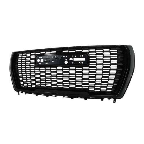 DURAFORCE Gloss Black Front Bumper Grille Plastic 7pcs Suit For 2021-23 GMC Yukon&Yukon XL