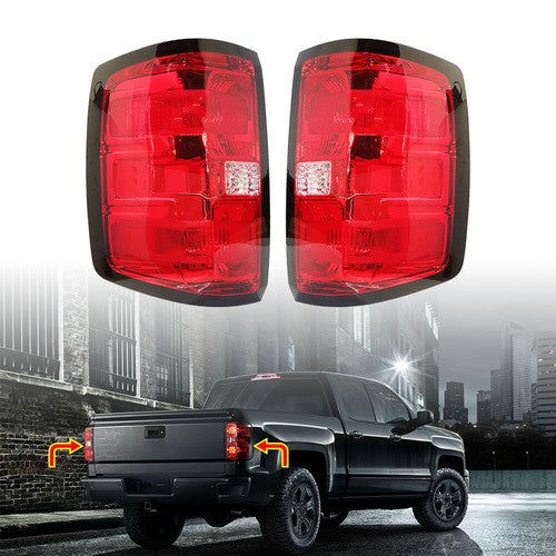 DURAFORCE For 2014-2018 Chevy Silverado 1500 Rear Left & Right Side Brake Lamp Tail Light