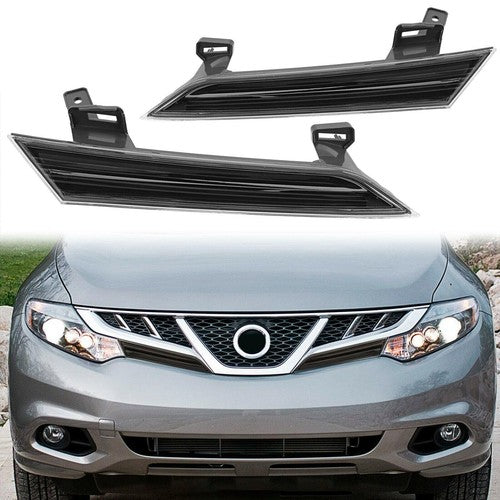 DURAFORCE Side Reflector Headlight Panel for Nissan Murano 2009 2014 LH RH 2 Pieces