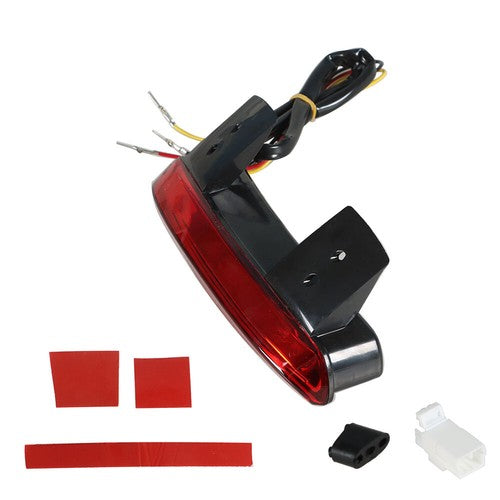 DURAFORCE For Sportster 1200 883 Red Rear Fender Tip Brake Tail LED Light