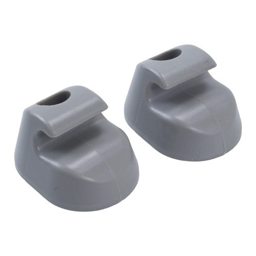 2PCS Gray Sun Visor Clip Set Interior Bone for Kenworth for Peterbilt