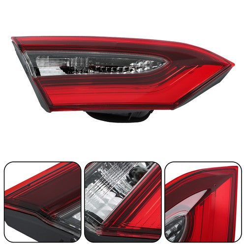 DURAFORCE Tail Light For Toyota Camry 2021-2023 Halogen Type Inner Driver/LH Clear & Red