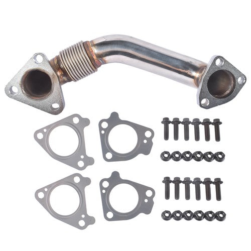 DURAFORCE Passenger Side Up Pipe w/ Gasket Bolts for Chevy Silverado GMC Sierra 2001-2004