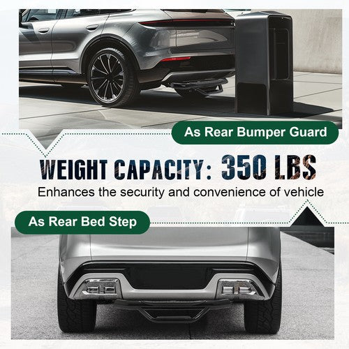 DURAFORCE 37" x 4" Universal Trailer Tow Hitch Step Rear Bumper Guard Truck 2" Receiver