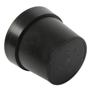 DURAFORCE 5 Pack 5 Gallon Pure Black Plastic Plant Flower Nursery Pots 30*24*24cm