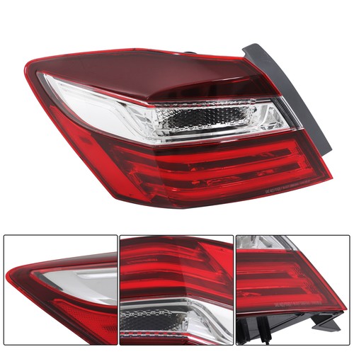 DURAFORCE Left & Right Side Tail Lamps For Honda Accord 2016-2017 Pair Tail Lights Outer