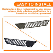 DURAFORCE Front Grille & Cover & Fog Light Covers w/Bulbs For 2015-16 Nissan Versa Note SR