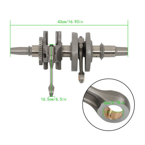 DURAFORCE Crankshaft 3023700 1204832 for Polaris RZR XP1000 XP 1000 2014 2015 2016 2017