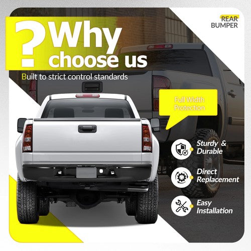 For Chevrolet Silverado GMC Sierra 2500HD 3500HD 1999-2007 Rear Bumper Assembly