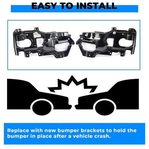 Bumper Support Bracket Front Left Right Side LH RH for 2016-2018 GMC Sierra 1500