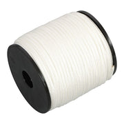 DURAFORCE 1/4 Inch 250ft White Nylon Solid Braid Rope Abrasion Resistance High UV