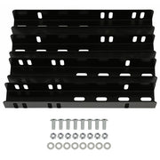 DURAFORCE 2 Single Axle Trailer Fenders w/ Top Step For 13" Wheels Tires Skirt Boat White