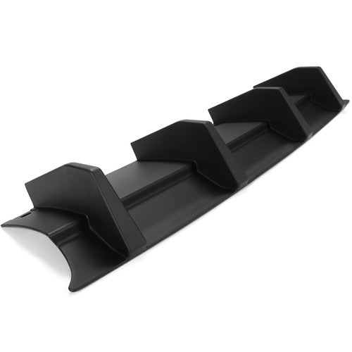 DURAFORCE For Dodge Challenger 2015-2023 Matte Black Rear Bumper Lip Diffuser Shark Fins