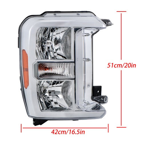 DURAFORCE For Ford F250 F350 SuperDuty 2023-2024 Headlight RH Front Replacement Clear Lens