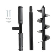 DURAFORCE Hand Operated Auger Drill Bit for Planting, T Shaped 4"X24" Garden Auger