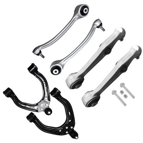 DURAFORCE 6pcs Front Lower & Upper Control Arm with Ball Joint for Tesla Model S 2012-2021