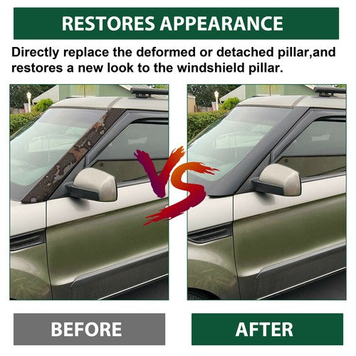 DURAFORCE Windshield-Outer Molding Trim Panel A-Pillar For 2010-2013 Kia Soul Exterior LH